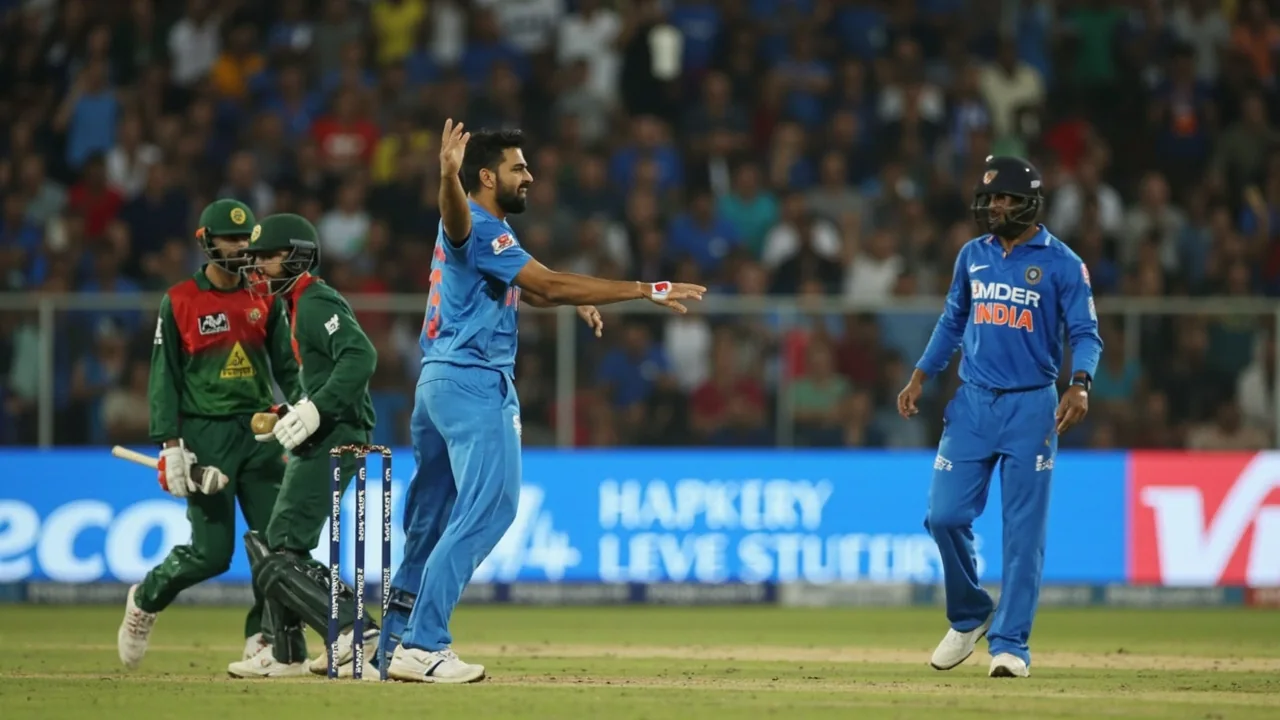 Zimbabwe fast bowler running in to deliver the ball during a T20I